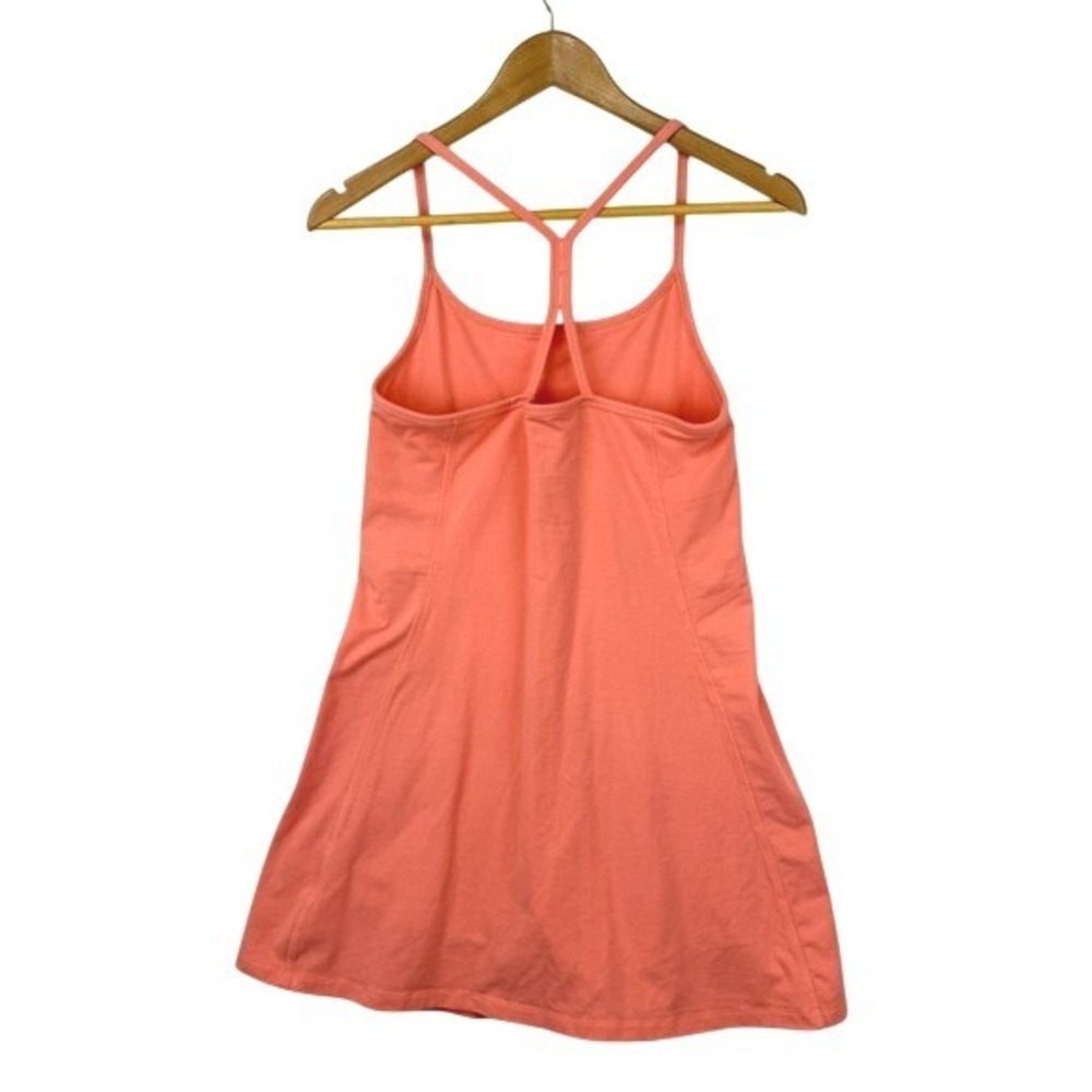 PINK Victoria's Secret Active Dress Size M Peach Cosmo Logo Cotton Sleeveless VS - Picture 4 of 11